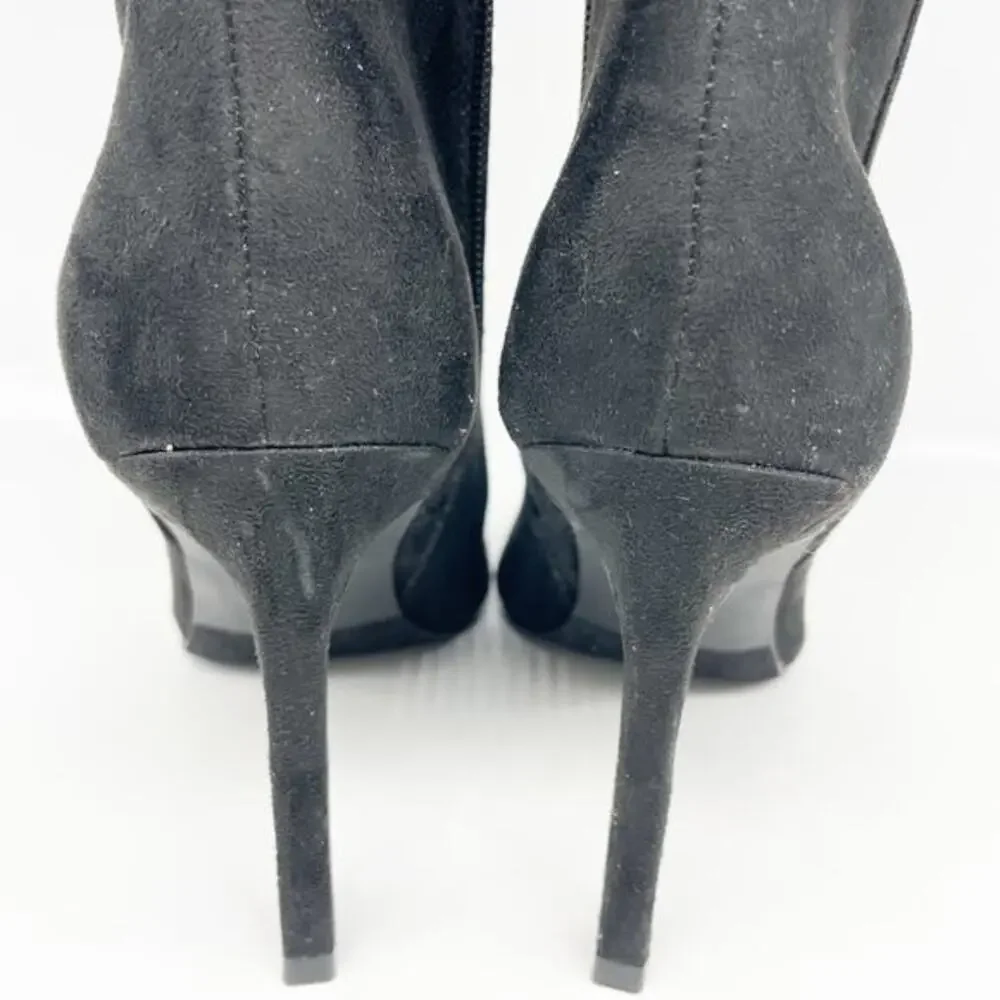 Open Edit Women's Barbara Tall Pointed Toe Boot Black Size 6.5 M‎
